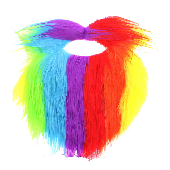 Rainbow Moustache & Beard Set