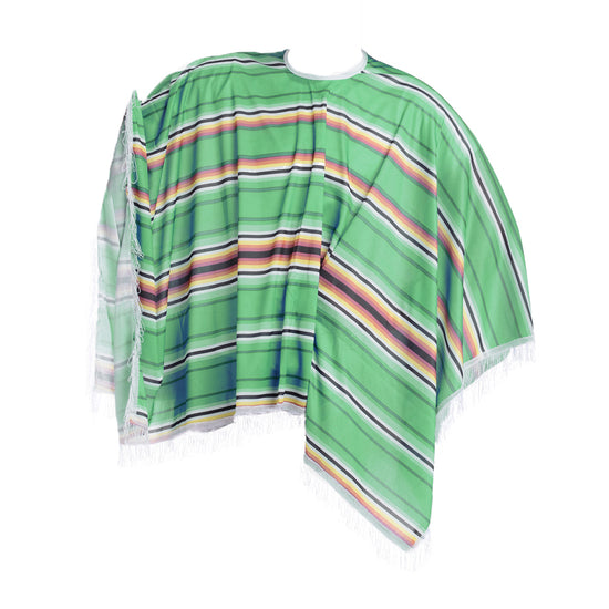 80cm Long Striped Mexican Bandit Poncho