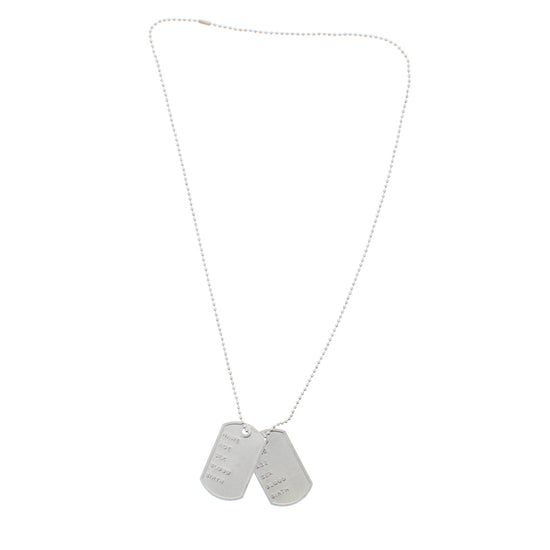 Fancy Dress Dog Tag Necklace