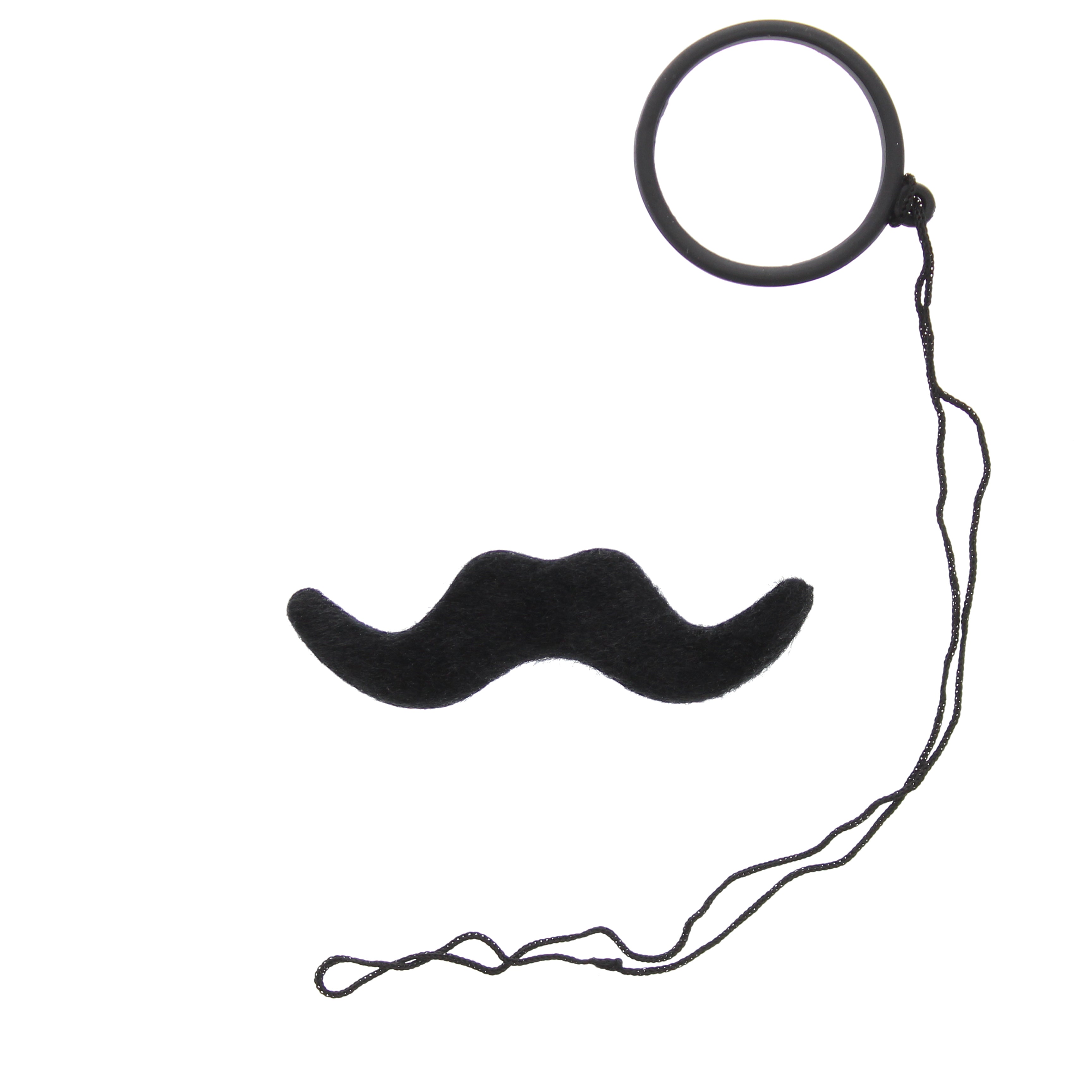 Tales of Old England Stick On Moustache & Monocle Set