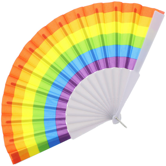 Rainbow Folding Fan
