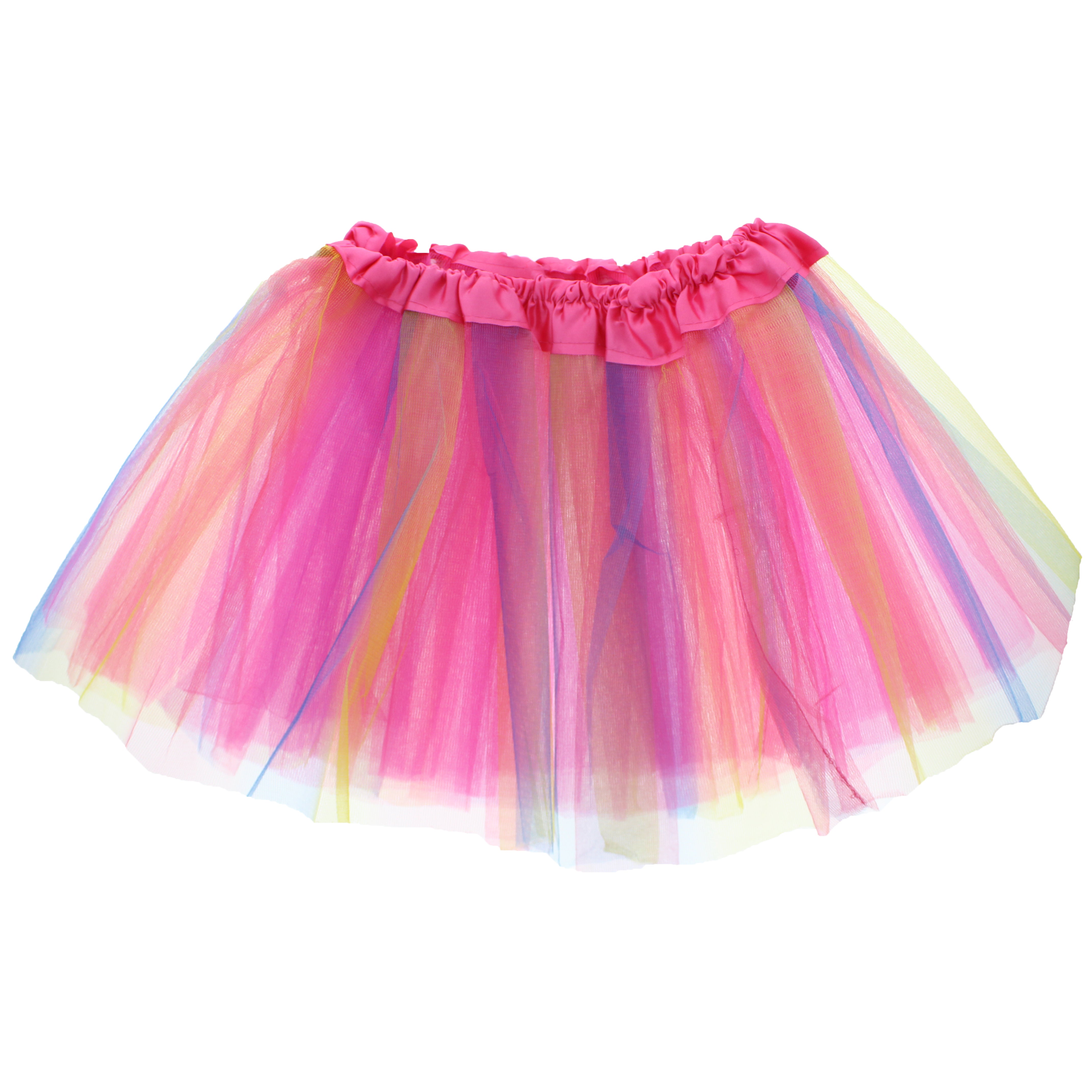 Girls 3-Layer Rainbow Tutu Skirt