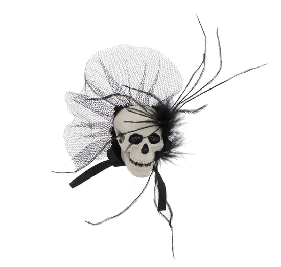 Large Plastic Skull Fascinator