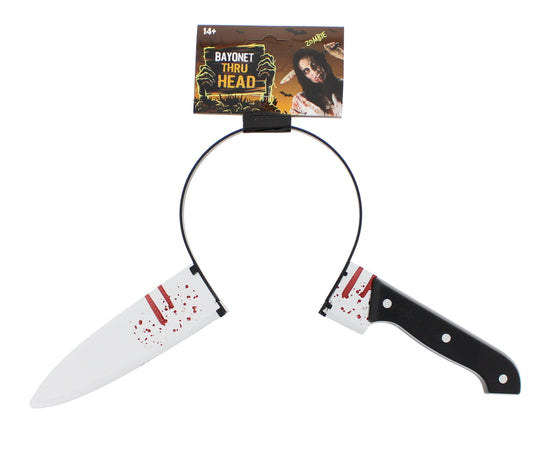 Bloodied Kitchen Knife Through Head Headband