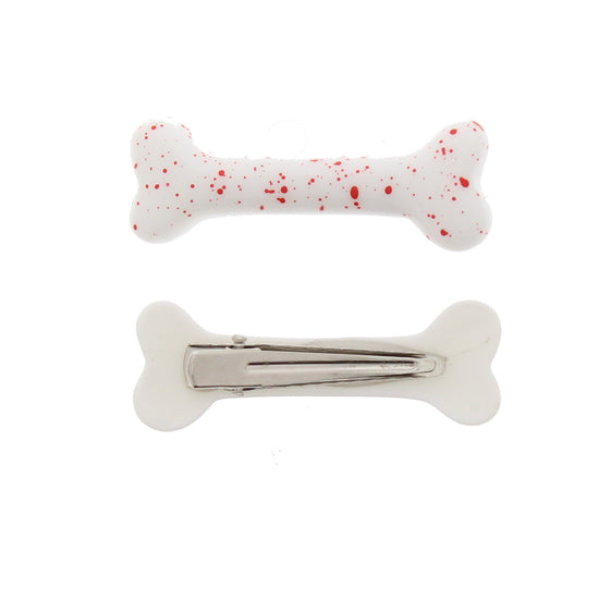 Bloody Dog Bone Hair Clips