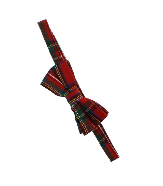True Red Tartan Bow Tie