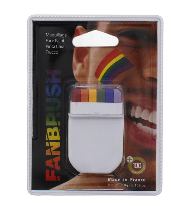 Rainbow Flag Crayon Brush