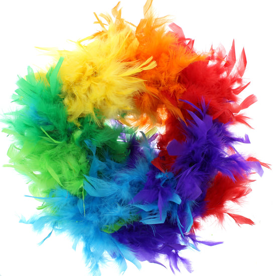 Rainbow Feather Boas