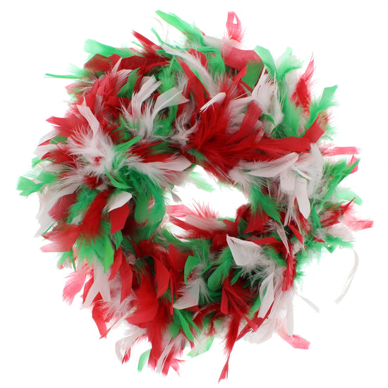 Red/ White/ Green Feather Boa