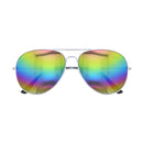 Rainbow Lens Aviator Police Sunglasses