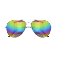 Rainbow Lens Aviator Police Sunglasses