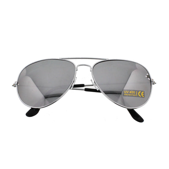 Aviator Police Sunglasses with Mirror Lens