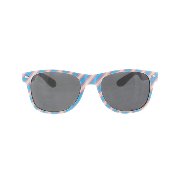 Transgender Coloured Striped Sunglasses