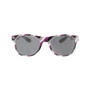 Asexual Coloured Striped Sunglasses