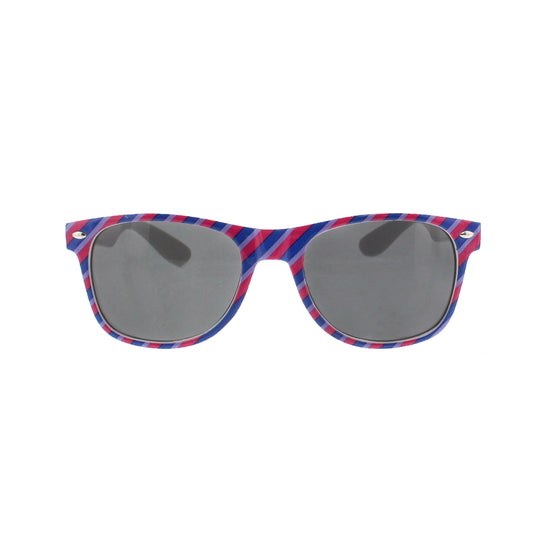 Bisexual Coloured Striped Sunglasses
