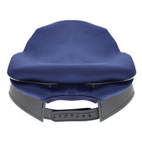 Navy Blue Pilot Hat with Back Button