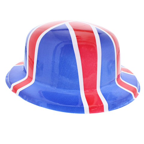 Union Jack Plastic Bowler Hat