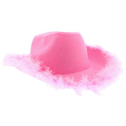 Cowboy Hat with Fur Outline