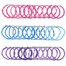 Card of 12 Assorted Pastel Sequin Elastics