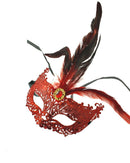 Sequin & Glitter Mask with Feathers