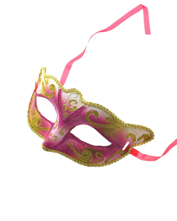 Shaded Glitter Patterned Mask