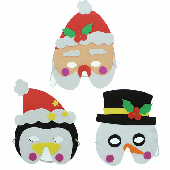 Assorted Children's Christmas Foam Masks