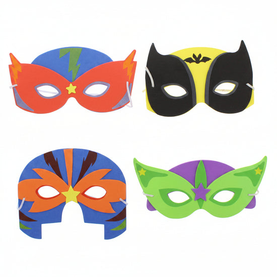 Assorted Children's Super Hero Foam Masks