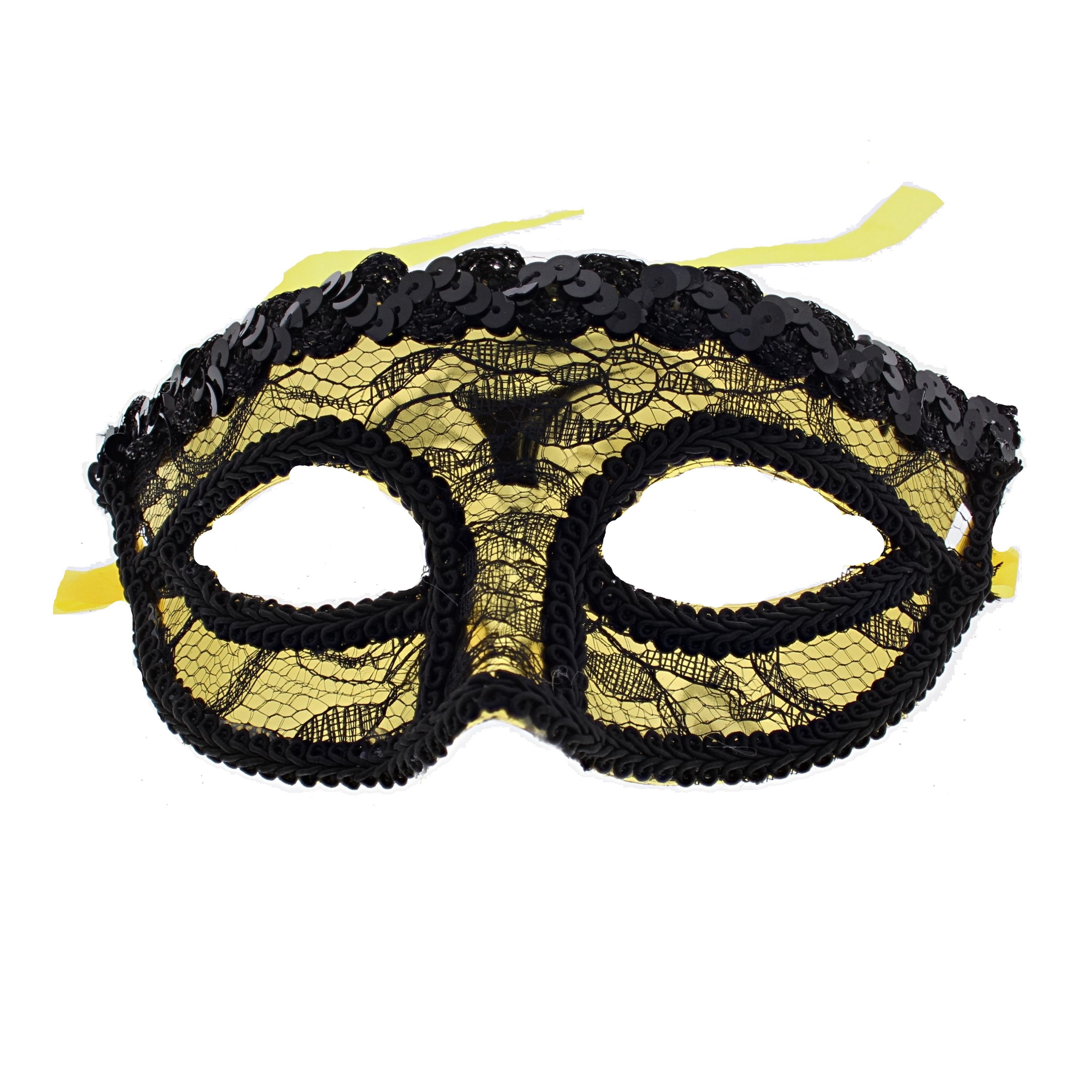 Assorted Sequin Outline Lace Masquerade Mask