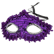 Mirror Effect Masquerade Mask with Sequin Outline