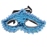 Mirror Effect Masquerade Mask with Sequin Outline