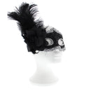 Flower & Feather Lace Masquerade Mask
