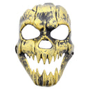 Burnished Skull Mask With Elastic