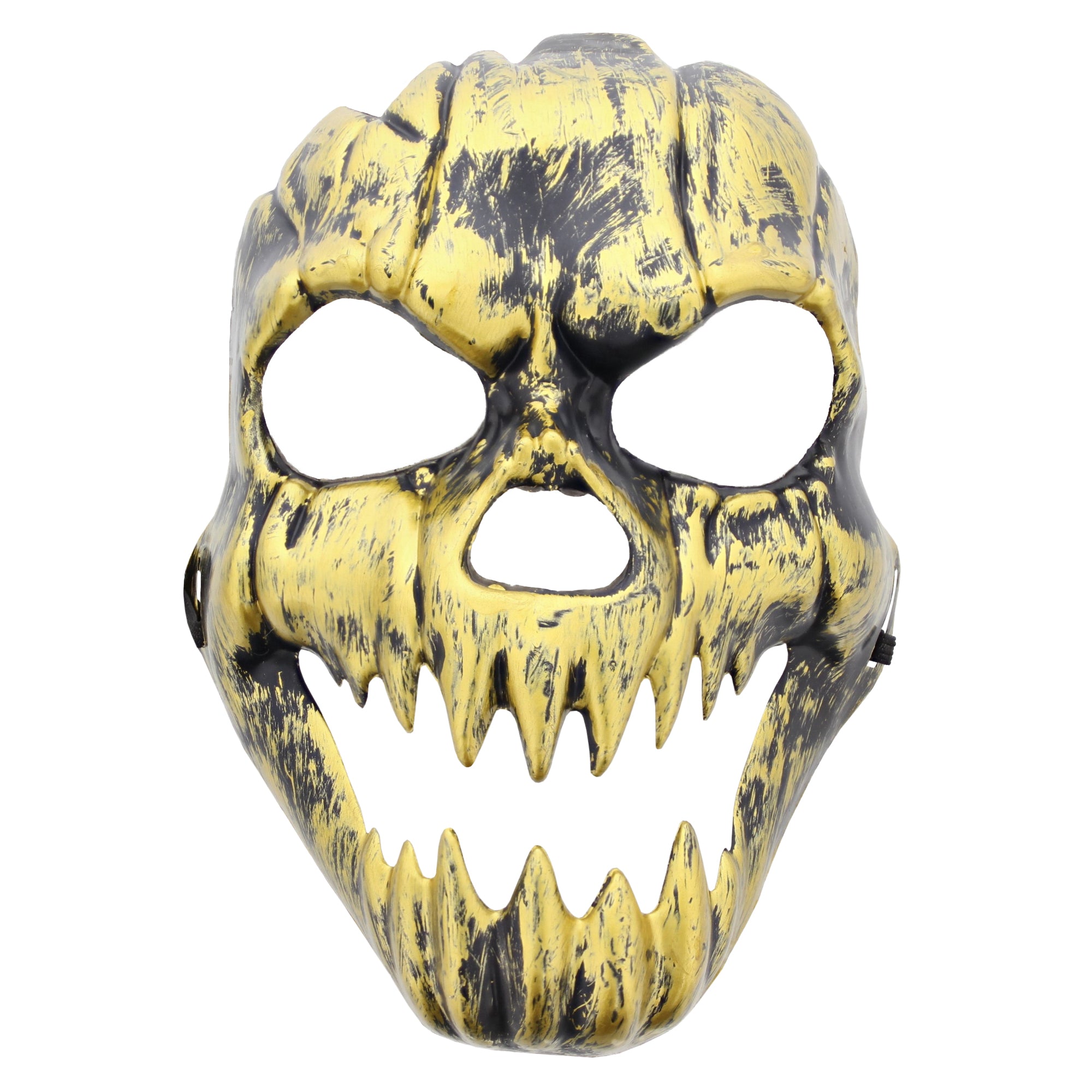 Burnished Skull Mask With Elastic