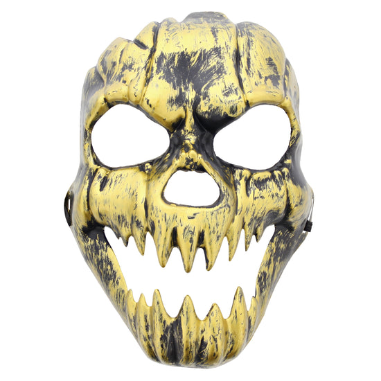 Burnished Skull Mask With Elastic