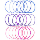 Card of 6 Assorted Multi Design Head Elastics