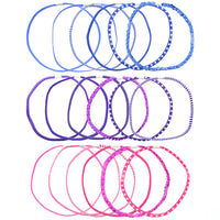 Card of 6 Assorted Multi Design Head Elastics