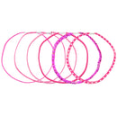 Card of 6 Assorted Multi Design Head Elastics