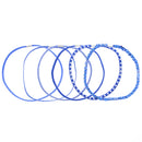 Card of 6 Assorted Multi Design Head Elastics
