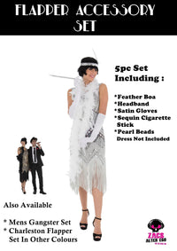 Fancy Dress 5 Piece Charleston Flapper Set