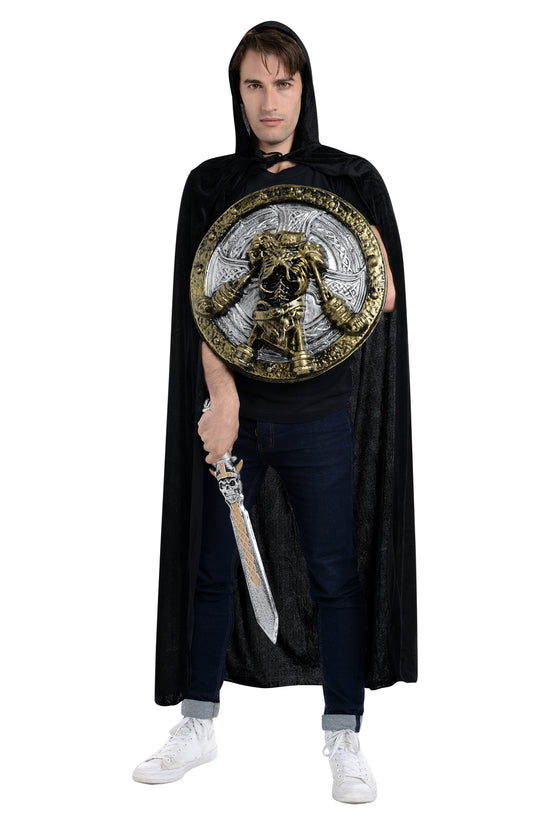 2 Piece Skeleton Themed Shield & Sword Set
