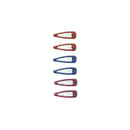 6 on a Card 3cm Epoxy Hair Snapclips