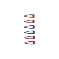 6 on a Card 3cm Epoxy Hair Snapclips