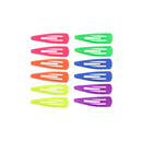 12 on a Card Assorted 5cm Metal Hair Snapclips