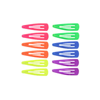 12 on a Card Assorted 5cm Metal Hair Snapclips