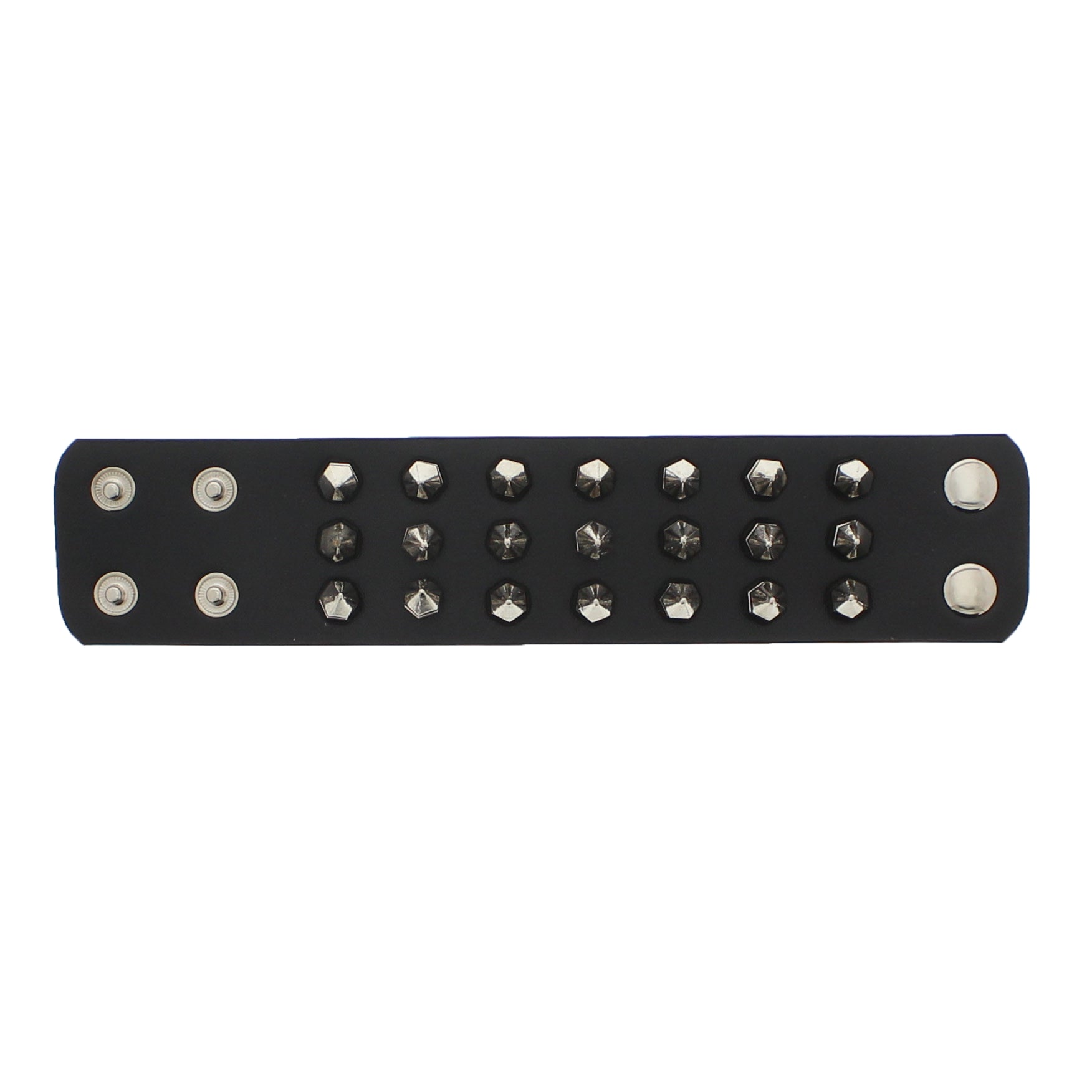 3 Row Spike PU Bracelet