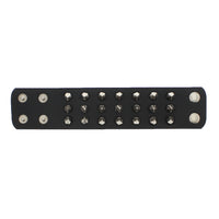 3 Row Spike PU Bracelet