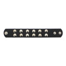 2 Row Conical Studded PU Bracelet