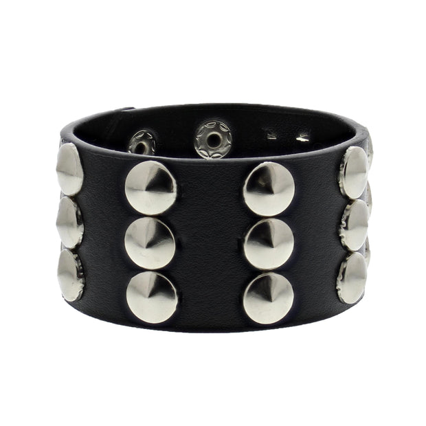 3 Row Conical Studded Bracelet