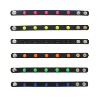 Assorted Colour Conical Studded PU Bracelets