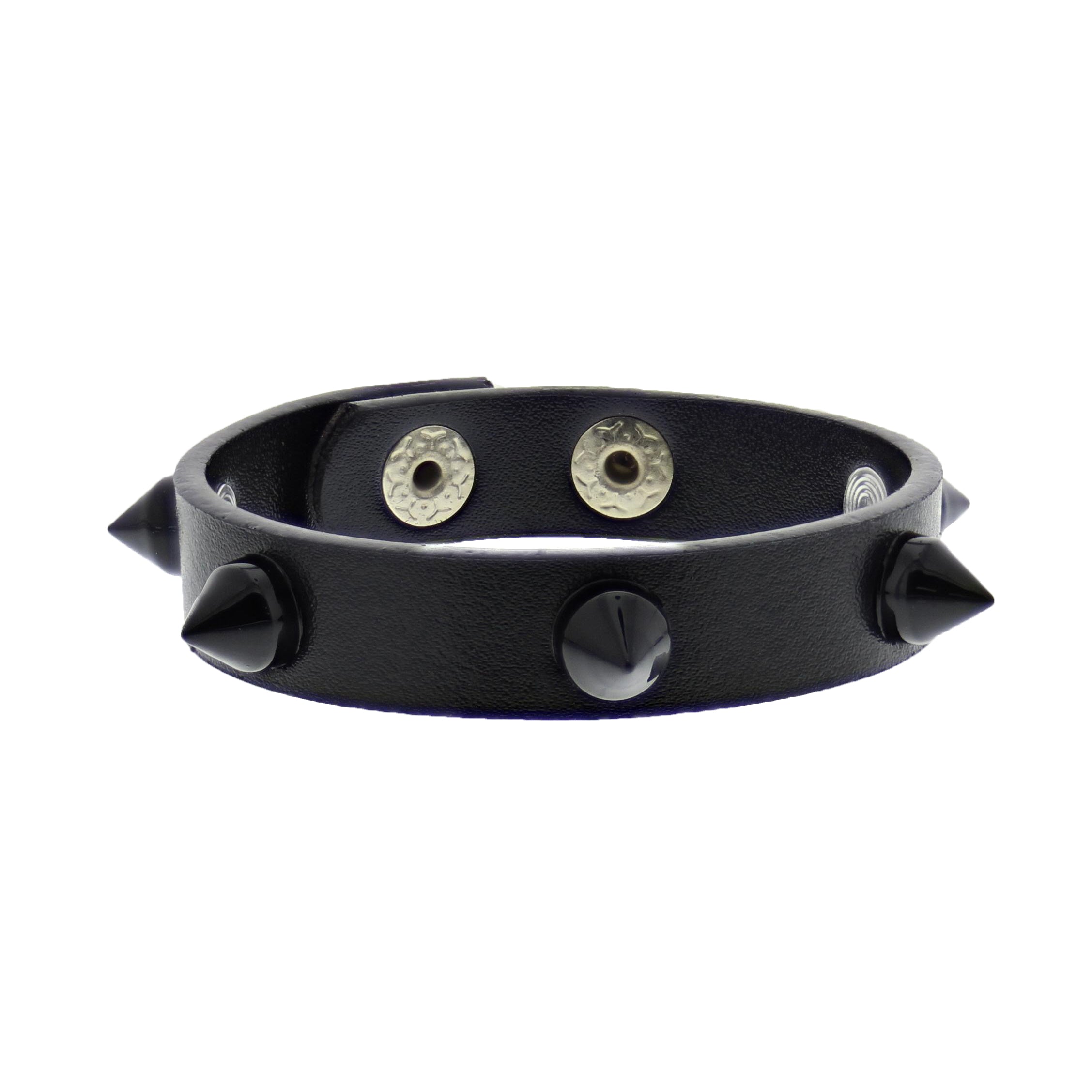 Assorted Colour Conical Studded PU Bracelets